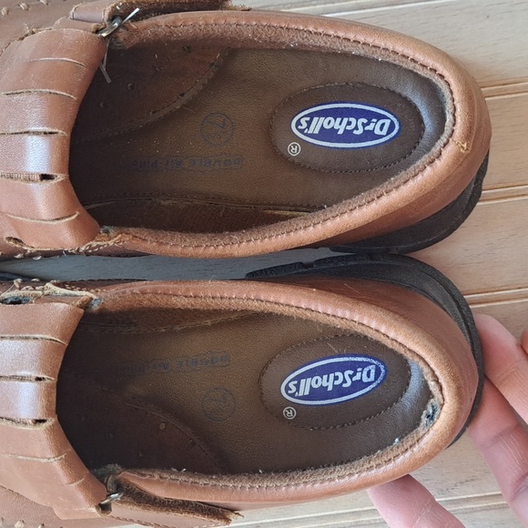 Dr. Scholl's Brown Leather Clara Slip-On Double Air Pillo Comfort Flats Loafer - Picture 4 of 11